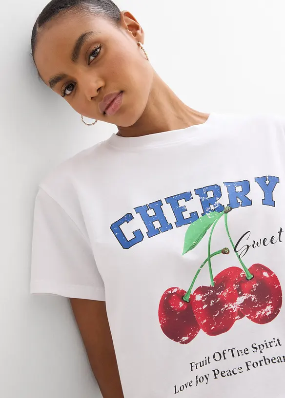 T-Shirt aus reiner Bio-Baumwolle, bedruckt, bonprix