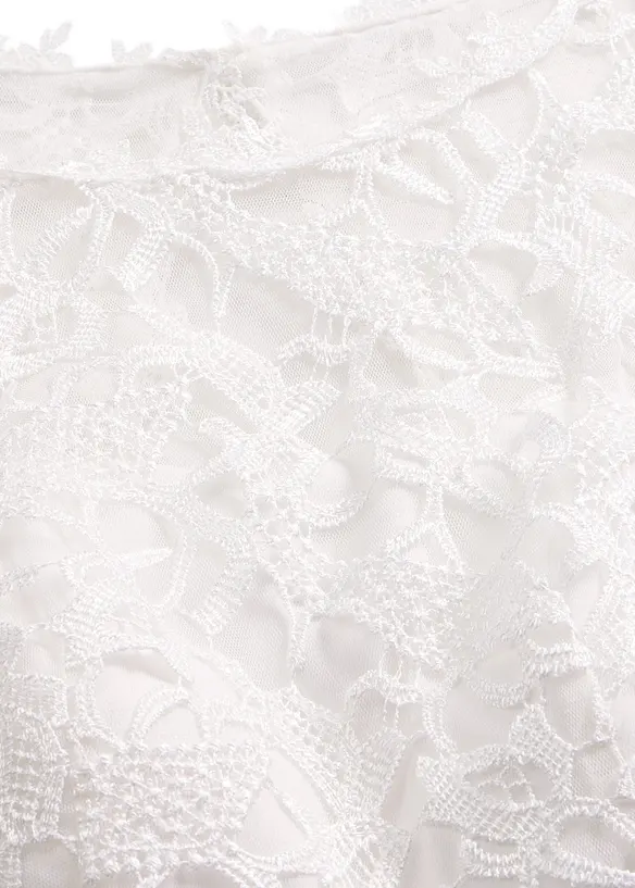 Longue robe de soir&eacute;e avec empi&egrave;cement dentelle, bonprix