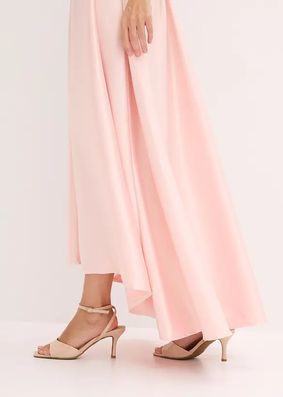 Abendkleid aus gl&auml;nzendem Satin mit Pailletten, bonprix