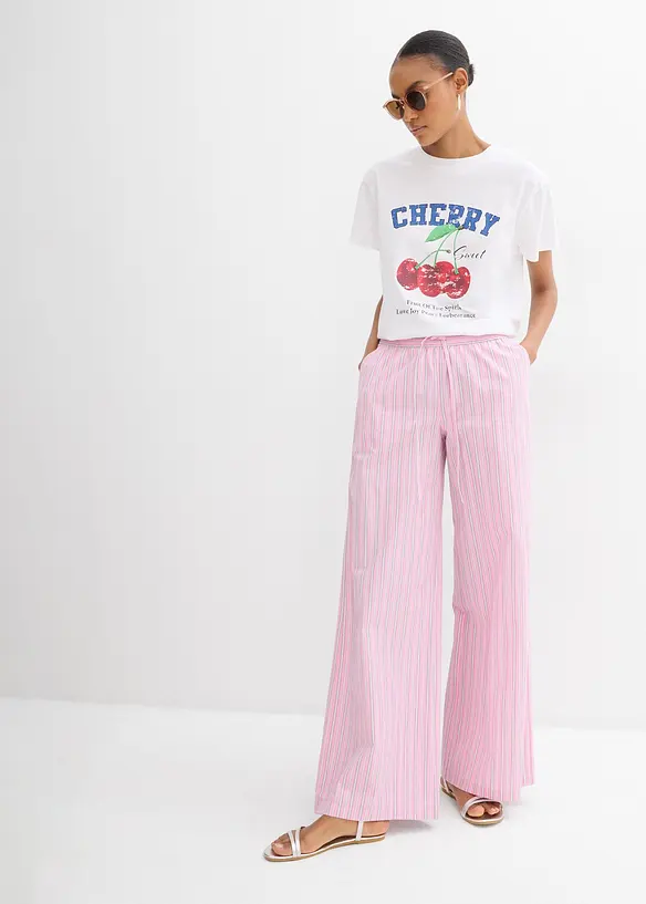 T-Shirt aus reiner Bio-Baumwolle, bedruckt, bonprix