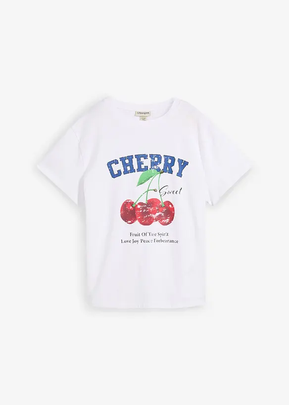 T-Shirt aus reiner Bio-Baumwolle, bedruckt, bonprix