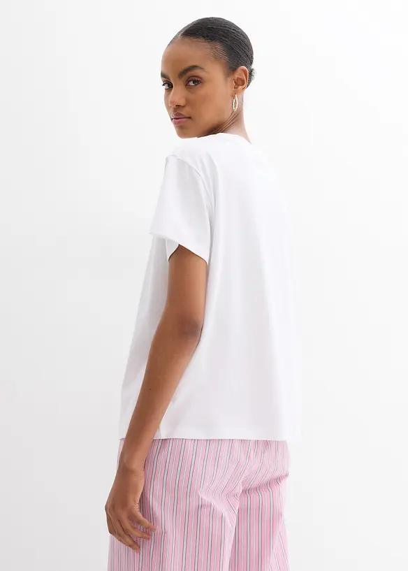T-Shirt aus reiner Bio-Baumwolle, bedruckt, bonprix