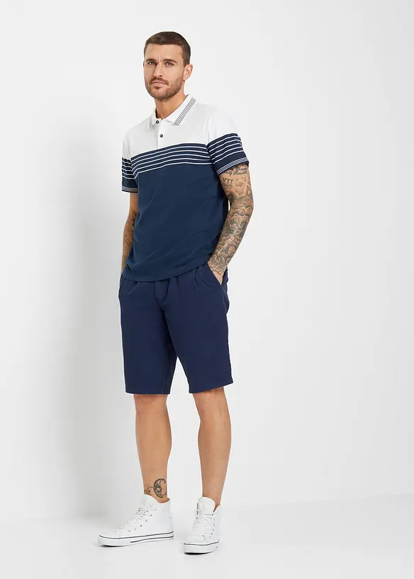 Jersey Poloshirt aus reiner Baumwolle, bonprix