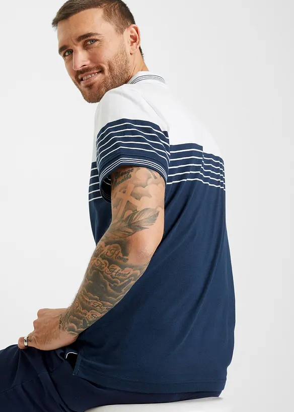 Jersey Poloshirt aus reiner Baumwolle, bonprix