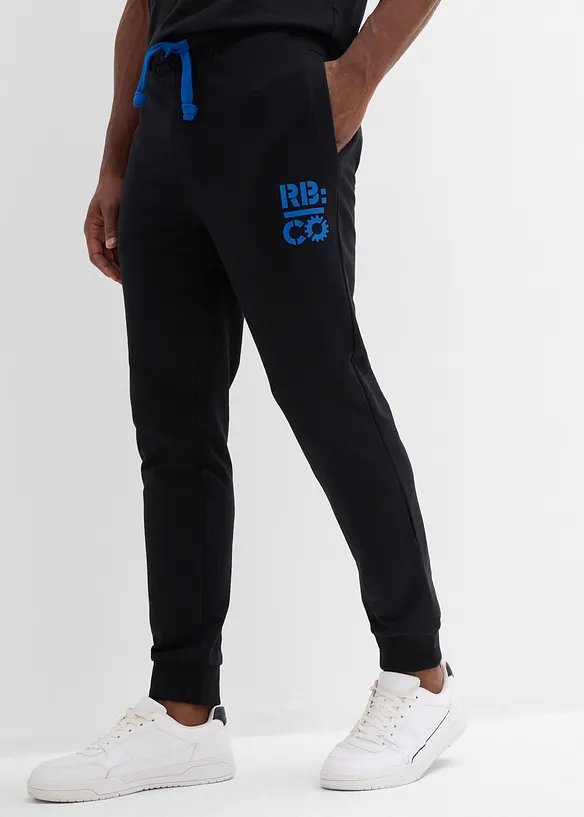 Pantalon de jogging &agrave; d&eacute;tails contrastants, bonprix
