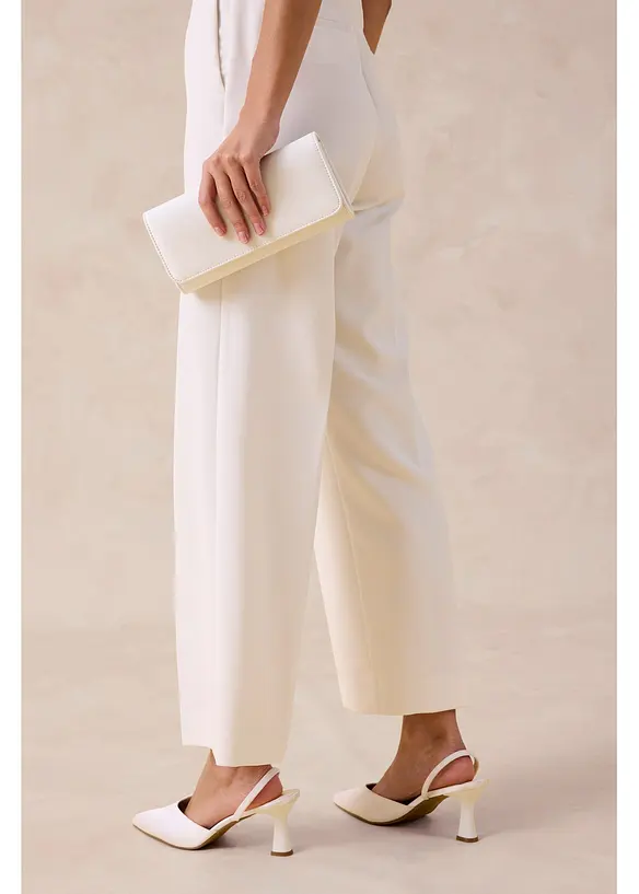 Pantalon large &agrave; pinces, bonprix