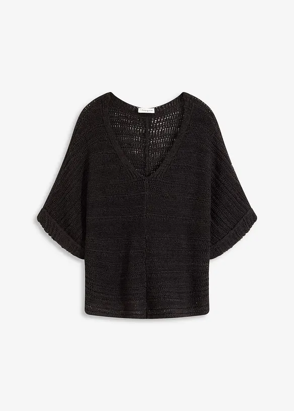 Pull en maille ajour&eacute;e, bonprix