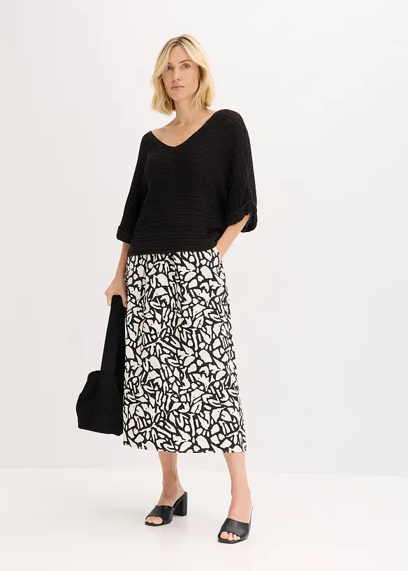 Pull en maille ajour&eacute;e, bonprix