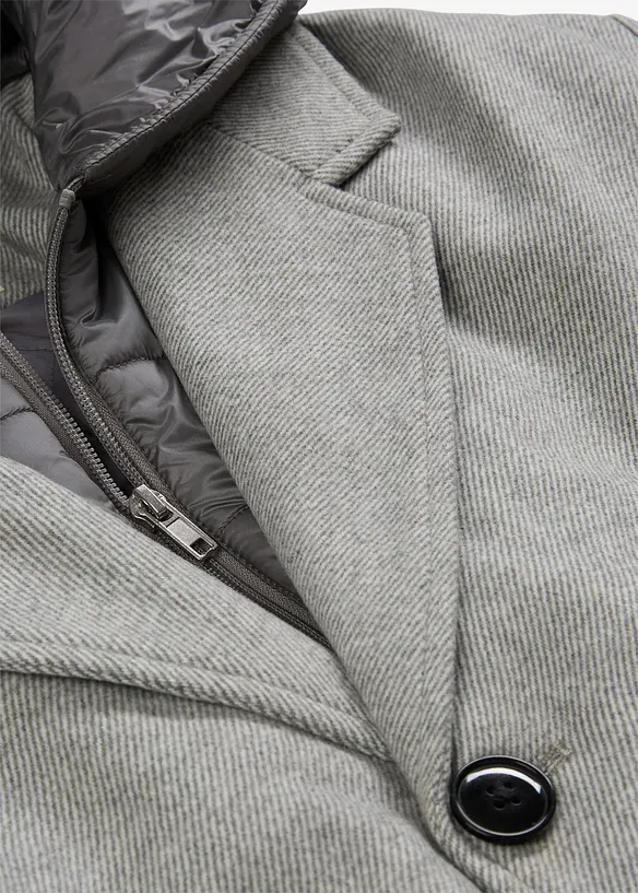 2-in-1 Blazermantel mit herausnehmbaren Kapuzeneinsatz, bonprix