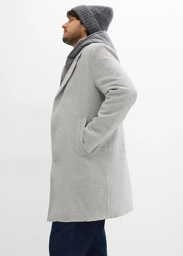 2-in-1 Blazermantel mit herausnehmbaren Kapuzeneinsatz, bonprix