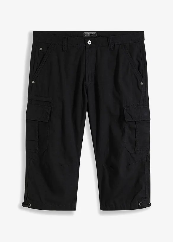 Bermuda long poches cargo regular 100% coton, bonprix