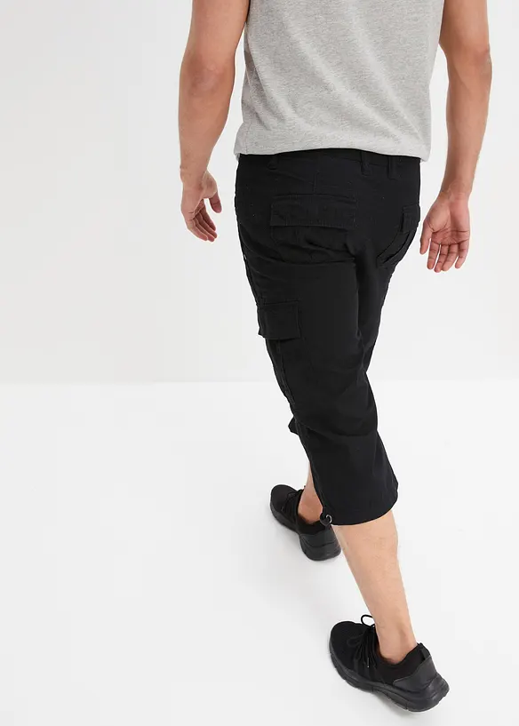 Bermuda long poches cargo regular 100% coton, bonprix