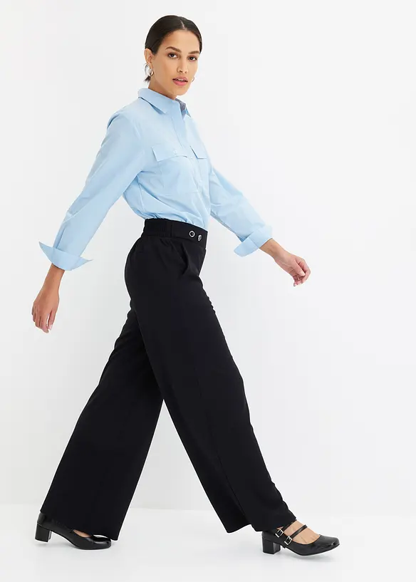 Jersey-Hose mit dekorativem Riegel, bonprix