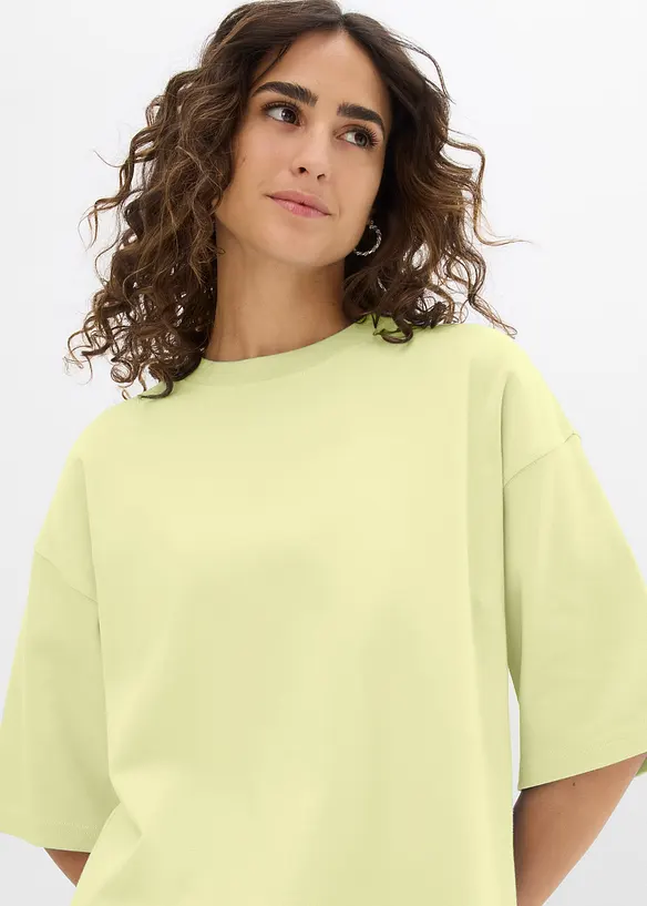 T-shirt &eacute;pais oversize 100% coton, bonprix