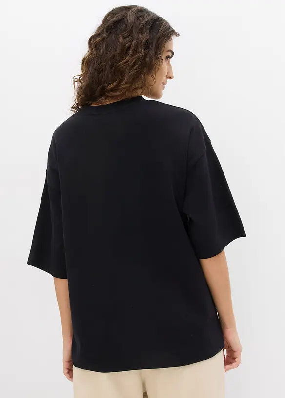 T-shirt &eacute;pais oversize 100% coton, bonprix