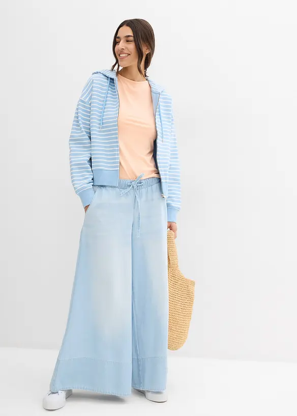 Lot de 2 tops en viscose douce, bonprix