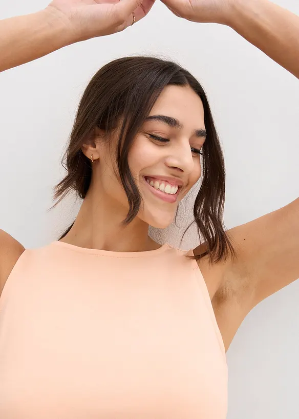 Lot de 2 tops en viscose douce, bonprix