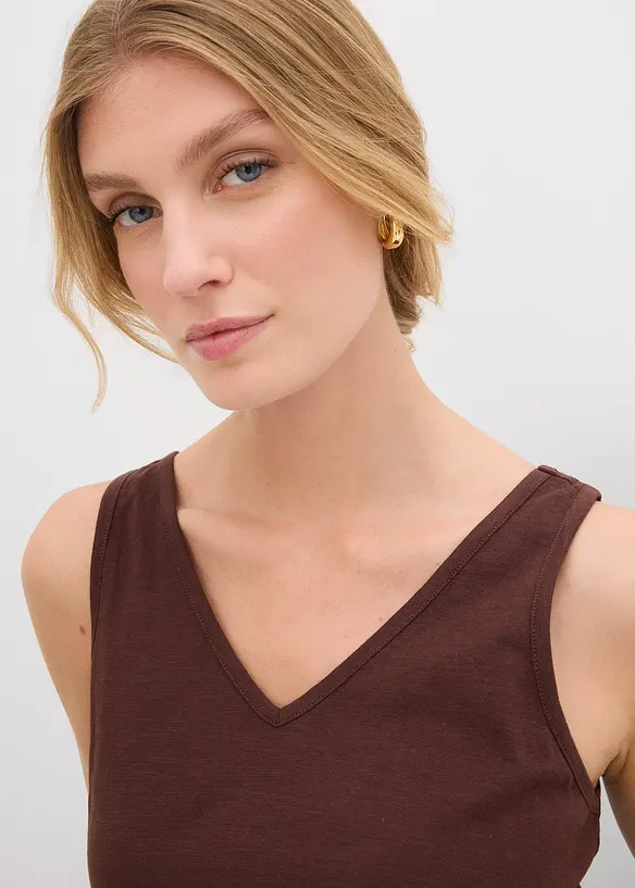 Tanktop  aus reiner Bio-Baumwolle (2er Pack), bonprix