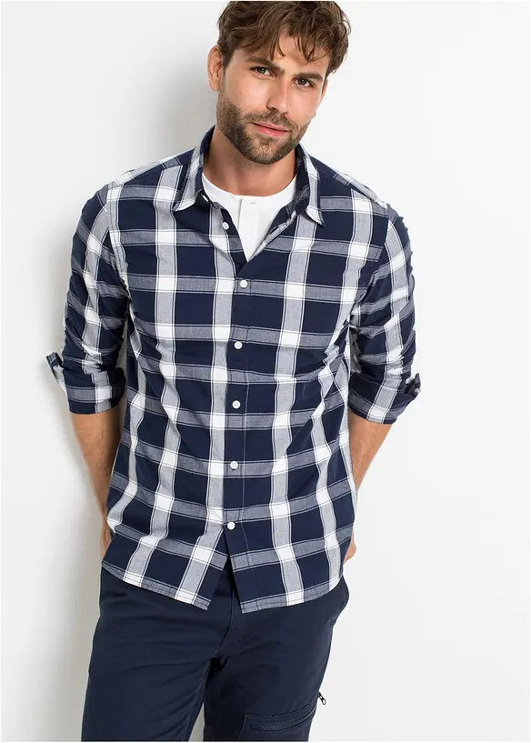 Chemise manches longues 100% coton, bonprix