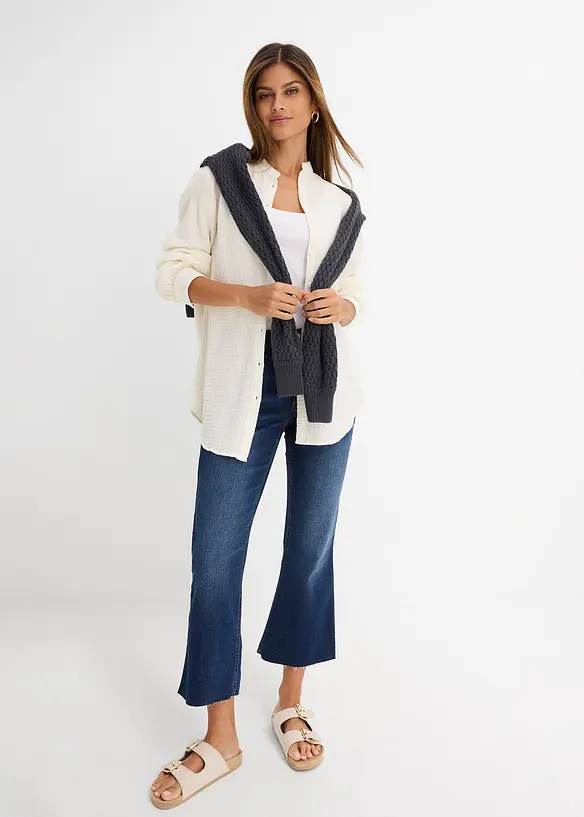 Bootcut-Jeans High Waist, cropped, bonprix