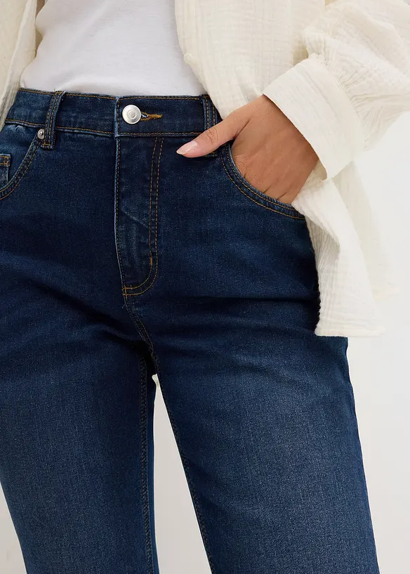 Bootcut-Jeans High Waist, cropped, bonprix