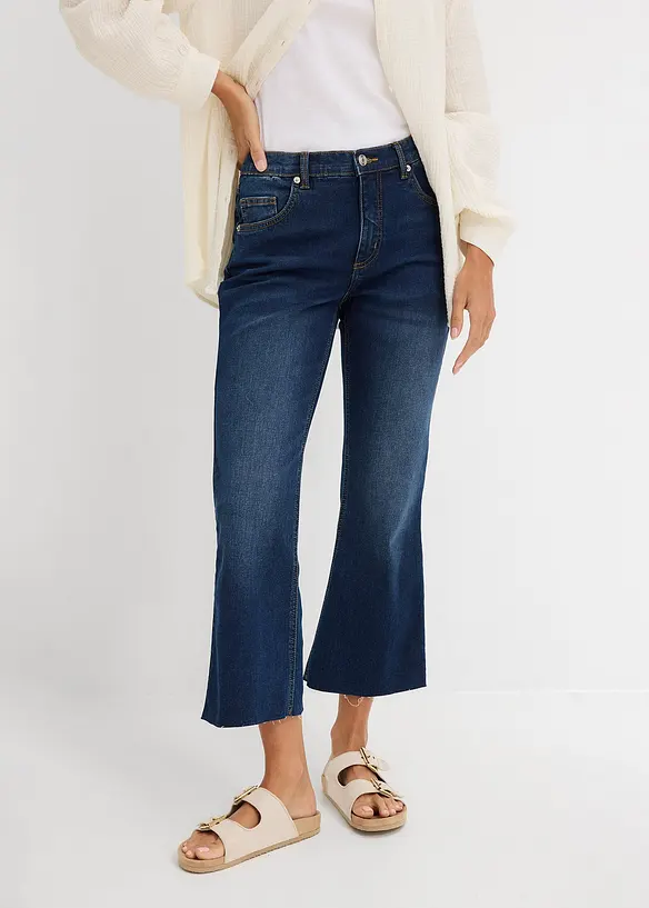 Bootcut-Jeans High Waist, cropped, bonprix