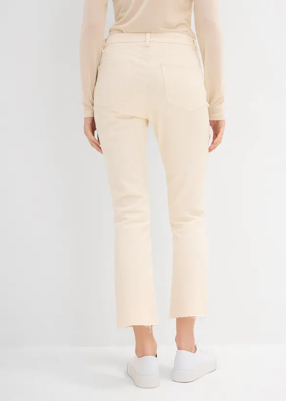 Jean flare taille haute, cropped, bonprix