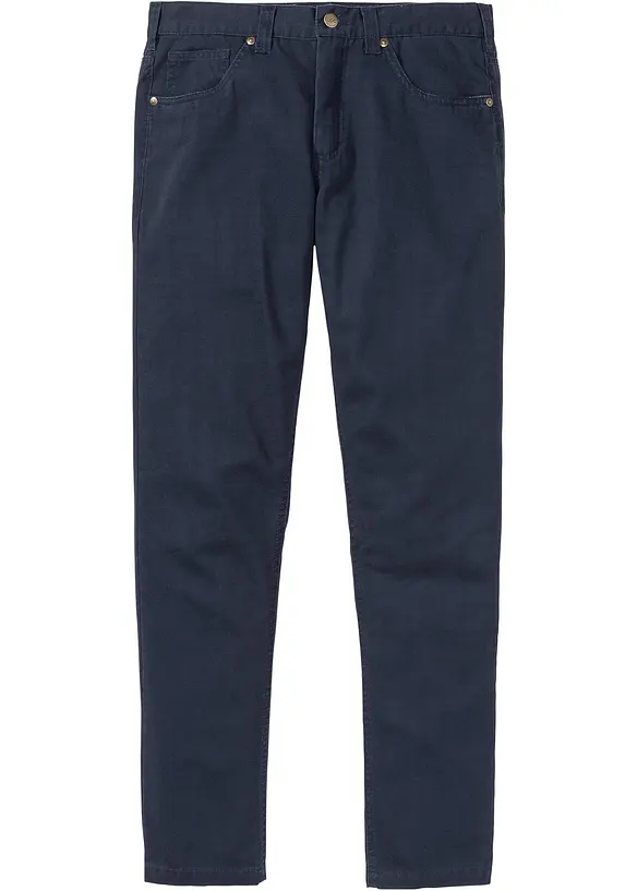 Regular Fit Twillhose aus reiner Baumwolle, Straight, bonprix