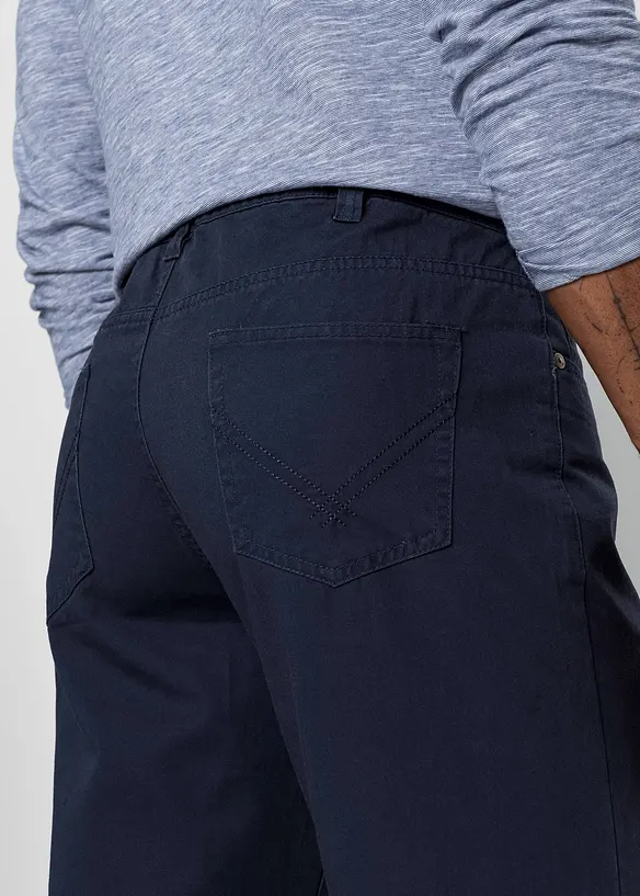 Regular Fit Twillhose aus reiner Baumwolle, Straight, bonprix