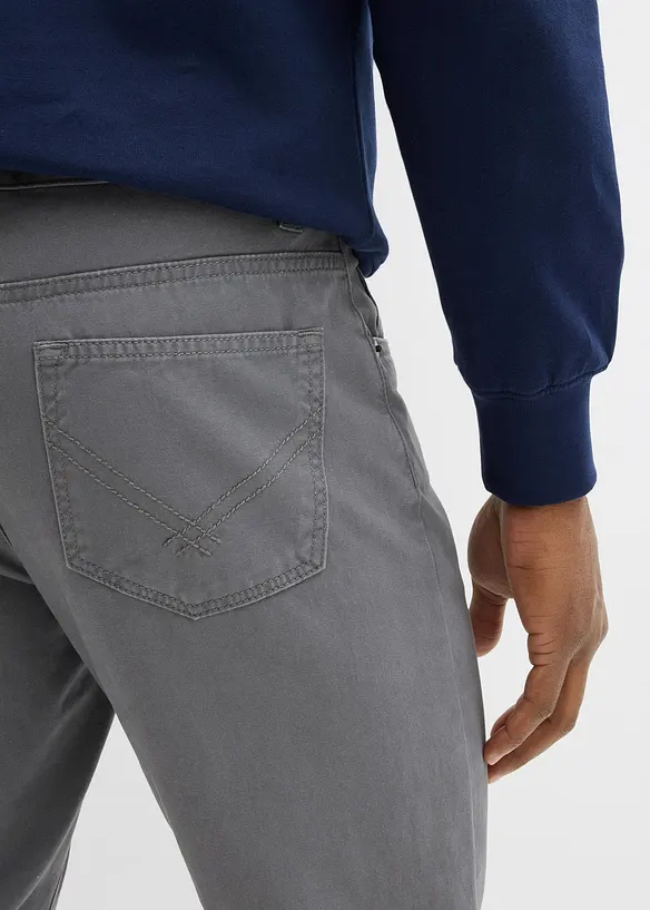 Pantalon regular en twill, droit, 100% coton, bonprix