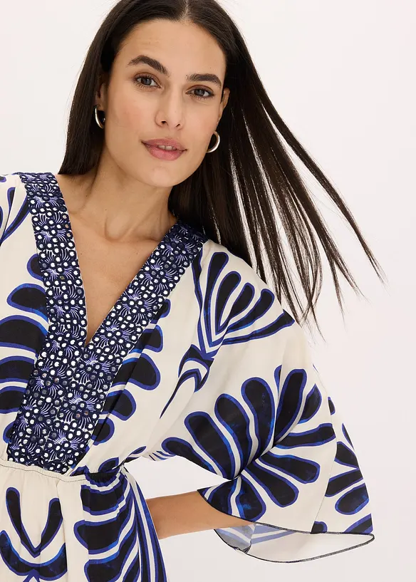 Maxikleid aus flie&szlig;ender Viskose, bonprix