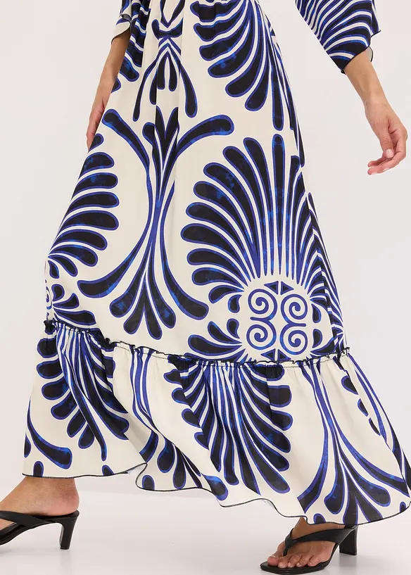 Maxikleid aus flie&szlig;ender Viskose, bonprix