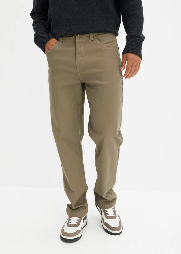 Pantalon droit et extensible, coupe classique, bonprix