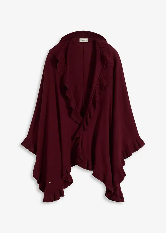 Poncho en maille douce, bonprix