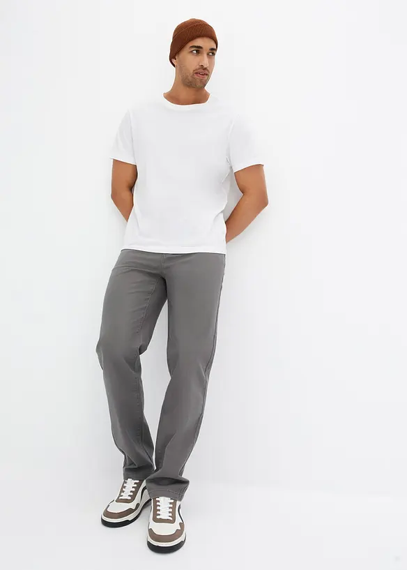 Pantalon droit et extensible, coupe classique, bonprix