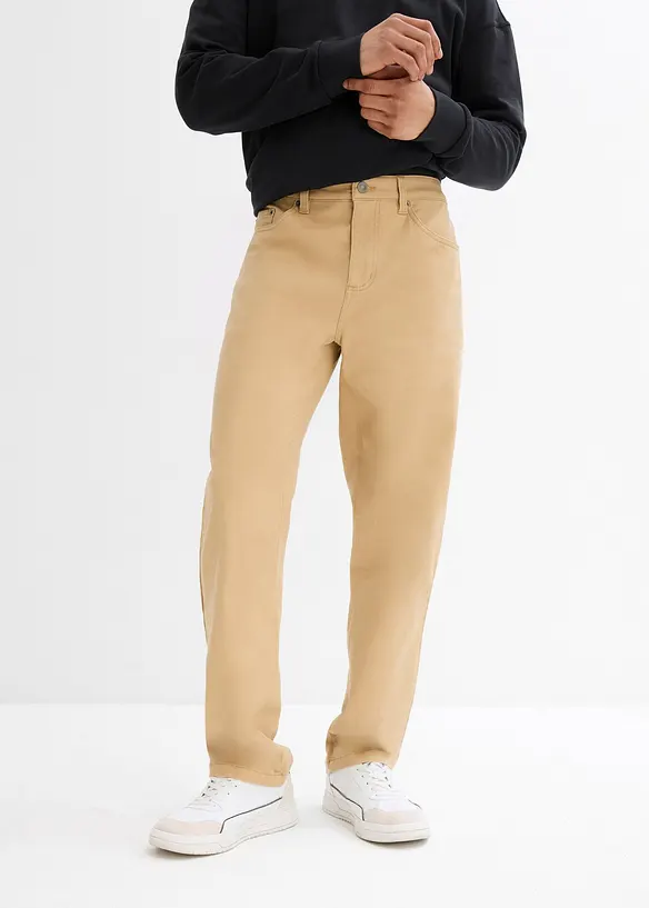 Pantalon droit et extensible, coupe classique, bonprix