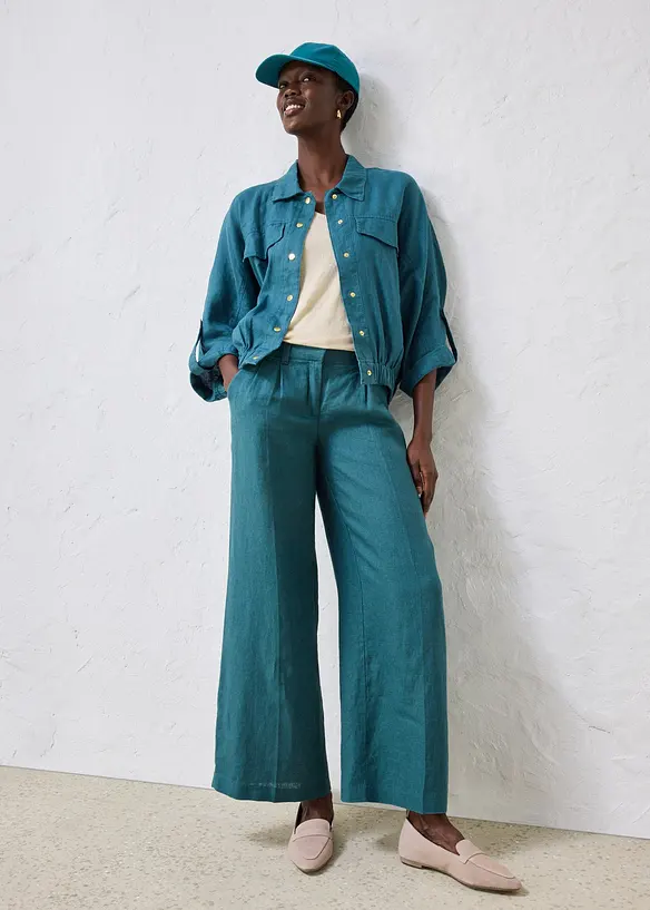 Casquette 100% lin, bonprix