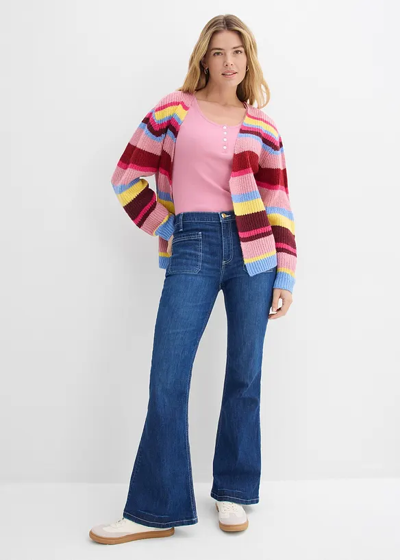 Henleyshirt aus reiner Bio-Baumwolle, bonprix