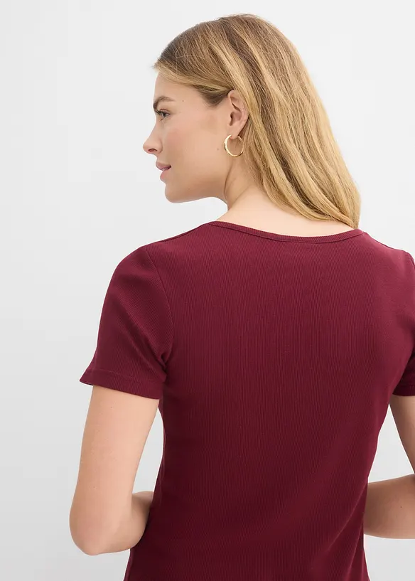 Henleyshirt aus reiner Bio-Baumwolle, bonprix