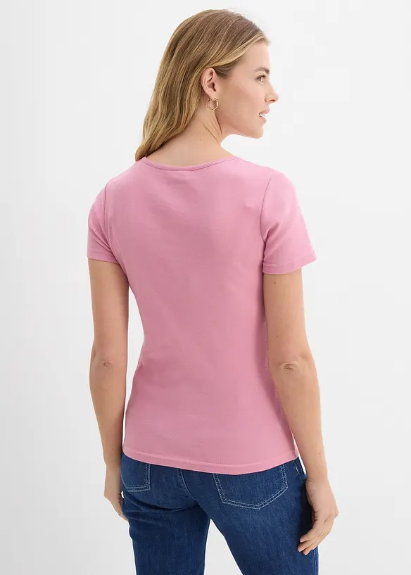 Henleyshirt aus reiner Bio-Baumwolle, bonprix