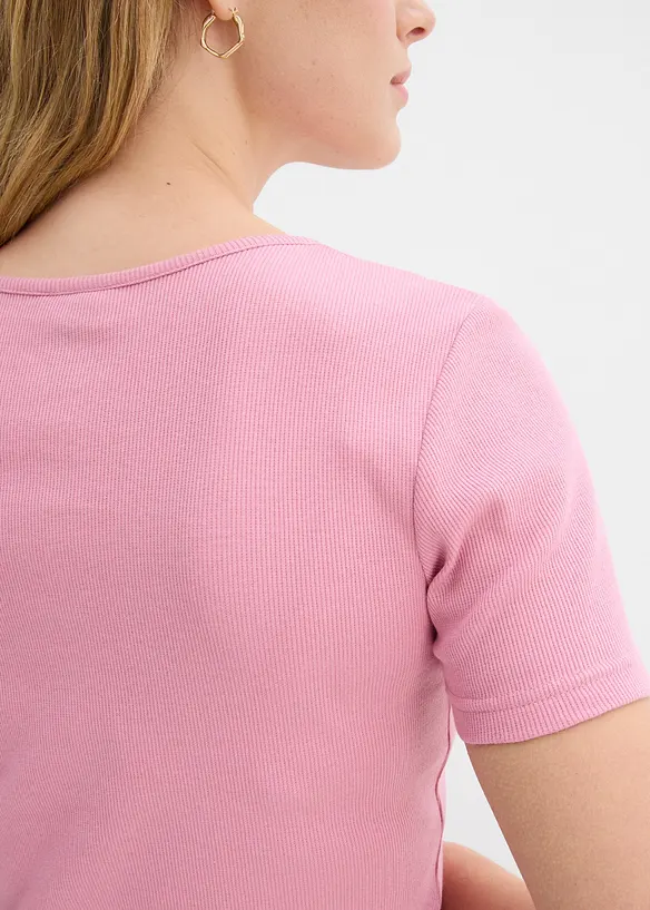 Henleyshirt aus reiner Bio-Baumwolle, bonprix