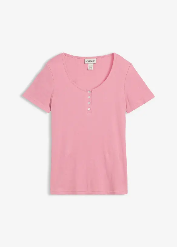Henleyshirt aus reiner Bio-Baumwolle, bonprix