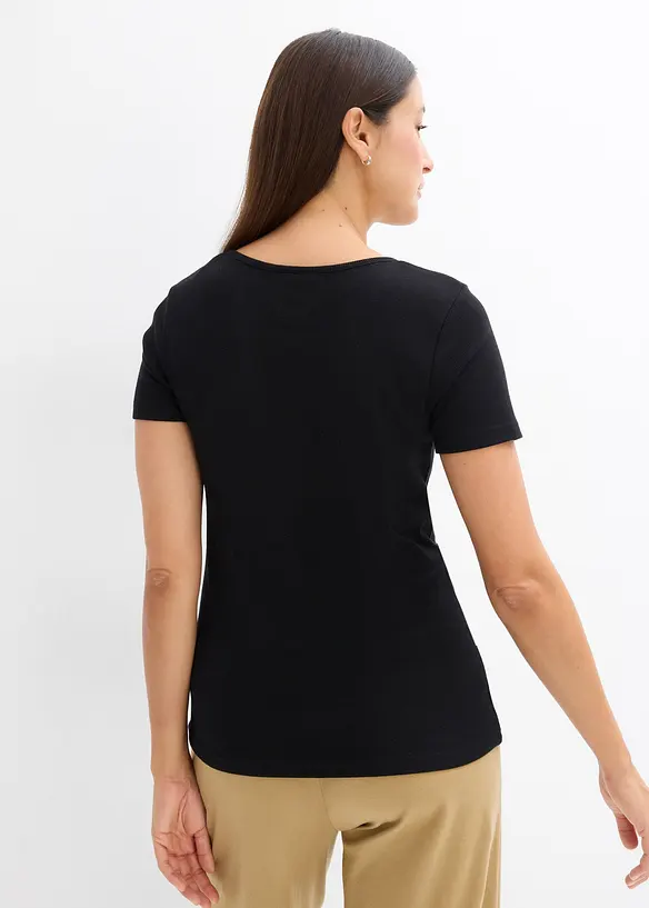 Henleyshirt aus reiner Bio-Baumwolle, bonprix