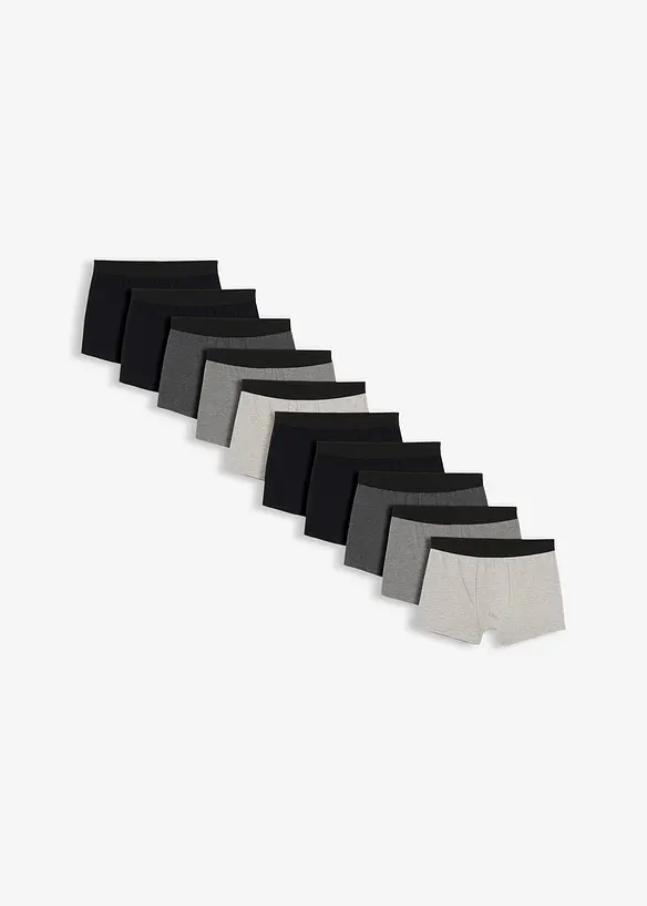 Lot de 10 boxers coton, bonprix