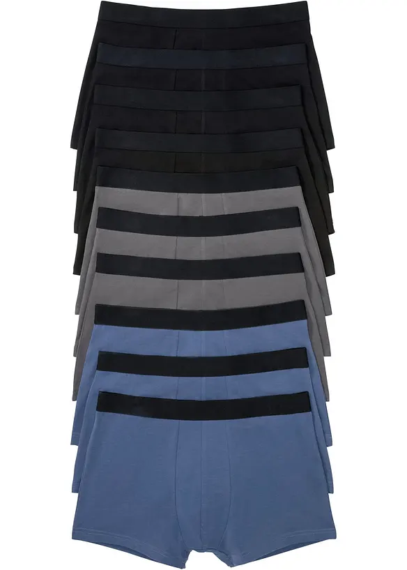 Lot de 10 boxers coton, bonprix