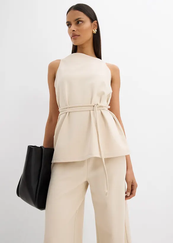 Top en maille piqu&eacute;e, bonprix