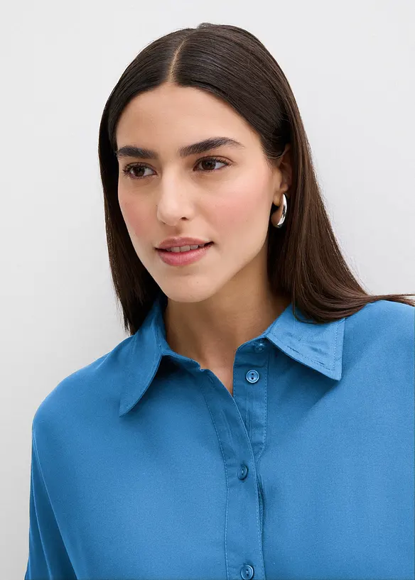 Blusenkleid aus feiner Viskose, bonprix