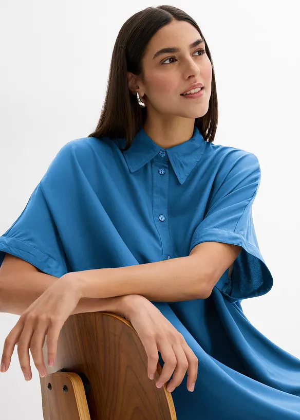 Blusenkleid aus feiner Viskose, bonprix