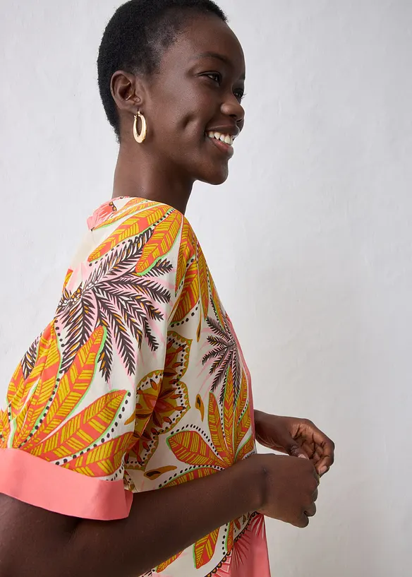 Tunikabluse aus feinem Seiden-Mix, bonprix