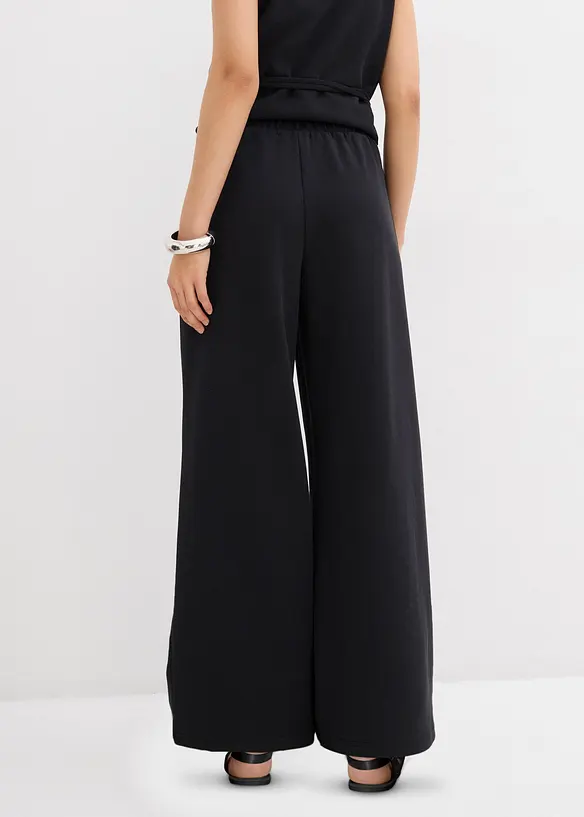 Pantalon large en maille piqu&eacute;e, bonprix